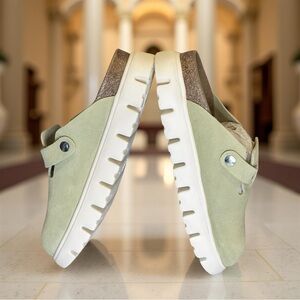 PAPILLIO by BIRKENSTOCK Chunky Boston In faded lime green